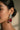 Rhodium Pave Diamante Crystal Drop Earrings Ruby Red Crystal White - Aayat