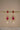 Avira AD Gold Plated Drop Earrings with ruby teardrop and pearl