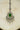 Serena Lightweight Rhodium Maang Tikka featuring green centerpiece