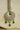 Willow Rhodium Maang Tikka adorned with emerald green teardrop dangles
