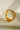 Stylish gold Demi hoops adorned with sparkling zircon stones