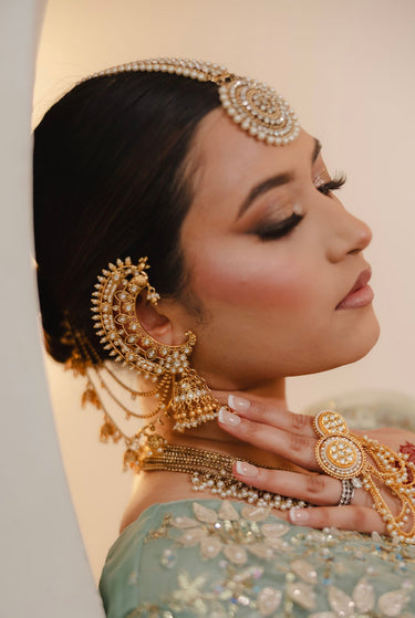Maharani Kundan Desi Ear Cuffs with Jhumka