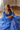 Model posing in blue lehenga and Purvi Diamante Necklace Set - Bridal Indian Jewelry, ideal for weddings and traditional celebrations.