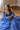 Model posing in blue lehenga and Purvi Diamante Necklace Set - Bridal Indian Jewelry, ideal for weddings and traditional celebrations.
