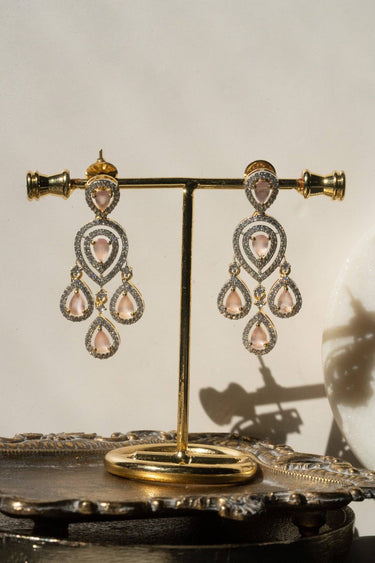 Gold-Plated Diamante Earring & Maang Tikka Set - Kinza