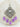 Lavender tikka from Sareena Mirror Choker Set - Zircon & Pearl with mirror centerpiece and pearl drops for bridal styling.