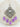 Lavender tikka from Sareena Mirror Choker Set - Zircon & Pearl with mirror centerpiece and pearl drops for bridal styling.