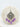 Lavender jhumka earrings from Sareena Mirror Choker Set - Zircon & Pearl with pearl strands and mirror detailing.