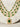 Amisha Triple Layer Diamante Accent AD Necklace Set in gold or rhodium-plated silver finish with color options of silver & sapphire blue, silver & green, gold & green, and silver & ruby, featuring floral and cushion cut stone patterns with matching earrings.