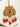 Amreen Gold Plated Red Bridal Set - 5-piece jewelry set with gold plating, white and golden zircon stones, faux pearls, and red beads.