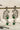 Rhodium plated vine design earrings with diamante stones and resin beads in green or maroon from Inaury