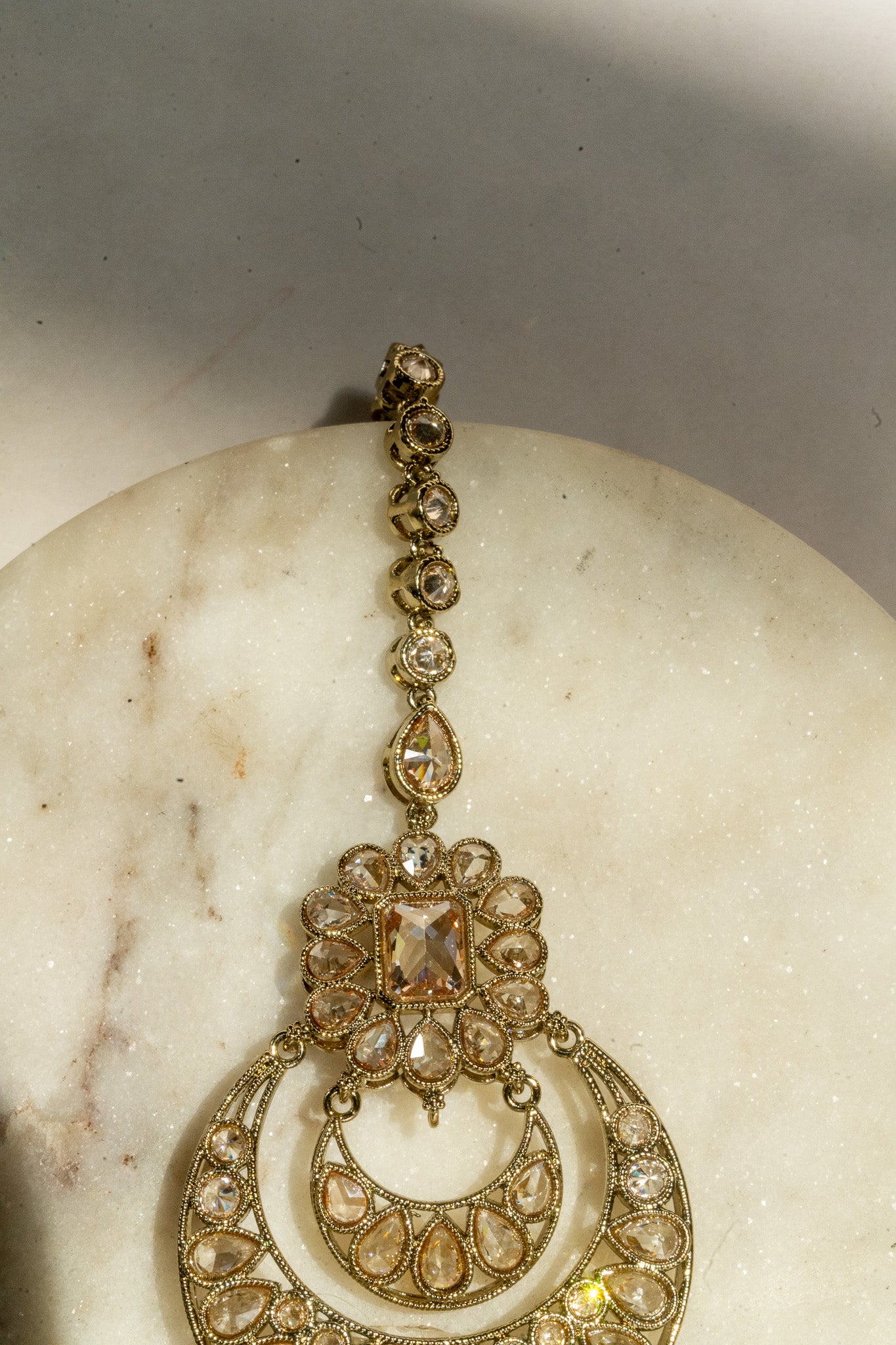 Ayana — Mehendi Plated Choker Set with Reverse AD Stones