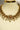 Ayana mehendi-plated Indian choker necklace set in champagne and mehendi gold plating