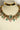 Ayana mehendi-plated Indian choker necklace set in pastel multicolors and mehendi gold plating