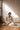 A straight-on, portrait framing of a model wearing the Sania minimal kundan and moissanite choker set against a clean, dark silhouette top.