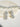 Lama Single Layer Long Diamante Accent AD Necklace Set in rhodium-plated silver or gold finish with intricate floral pattern and matching dangling earrings.