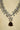 Mahnaz Diamante Lariat Necklace Set featuring amber stone