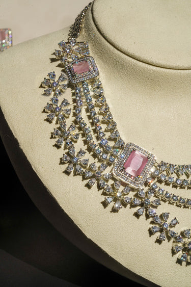 Neha - Diamanté Accent Classic Necklace Set