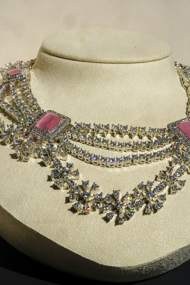 Neha - Diamanté Accent Classic Necklace Set