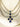 Niara Triple Layer Diamante Accent AD Necklace Set in gold or rhodium-plated silver finish with color options of silver & sapphire blue, silver & green, gold & green, and silver & ruby, featuring triple-layered chain links and matching statement earrings.