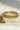 Antique mehendi gold bangle set with reverse AD stones and jhumka tassels from Inaury