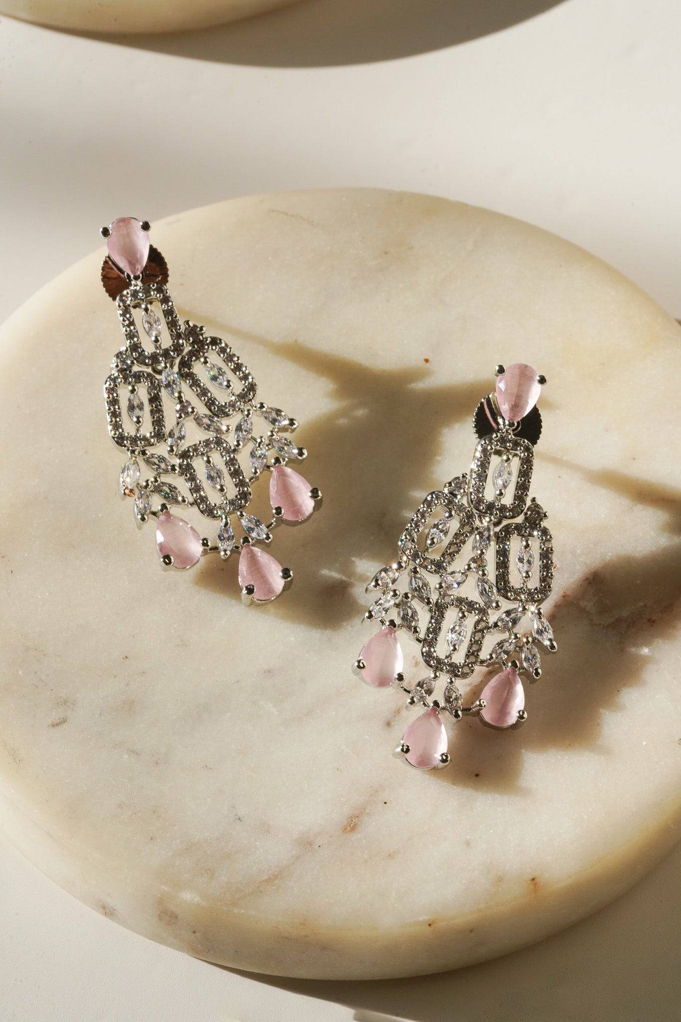 Aagya - Classic AD Necklace Set Classic Necklace Set from Inaury
