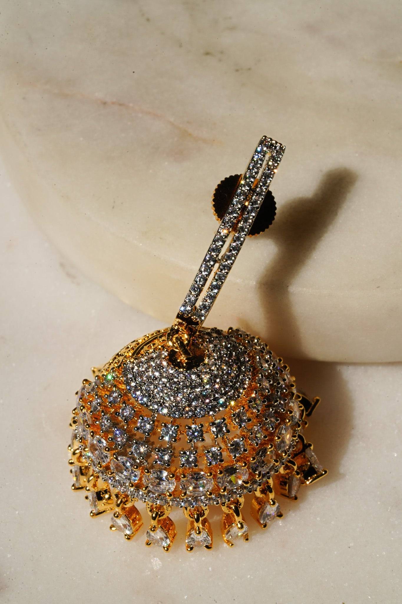 Aarini - AD Jhumka Earrings Jhumkas from Inaury