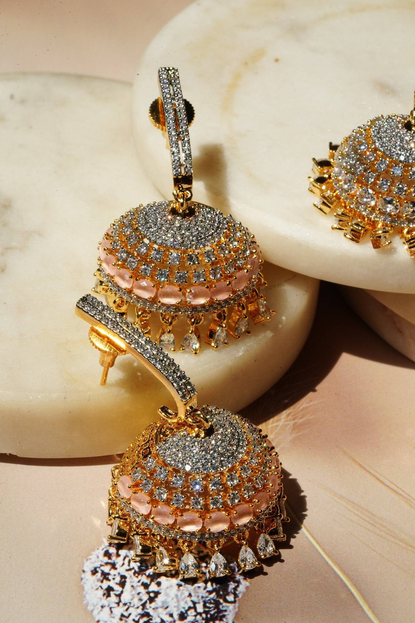 Aarini - AD Jhumka Earrings Jhumkas from Inaury