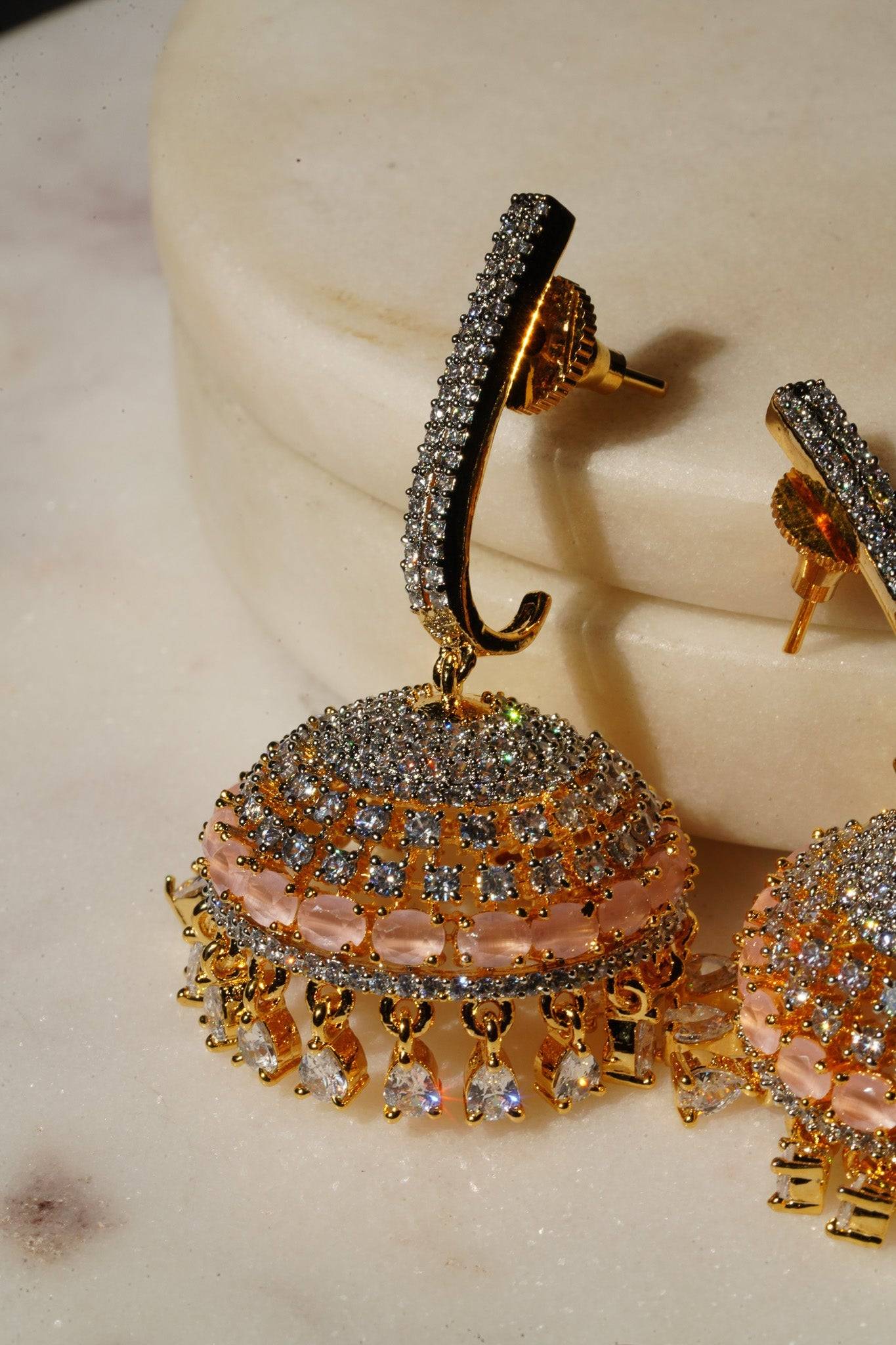 Aarini - AD Jhumka Earrings Jhumkas from Inaury