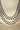 Arni Long Double Layer Diamanté AD Necklace Set - Rhodium-plated silver finish with intricate detailing, available in five colors, includes matching statement earrings.
