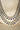 Arni Long Double Layer Diamanté AD Necklace Set - Rhodium-plated silver finish with intricate detailing, available in five colors, includes matching statement earrings.