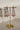 Arni Long Double Layer Diamanté AD Necklace Set - Rhodium-plated silver finish with intricate detailing, available in five colors, includes matching statement earrings.