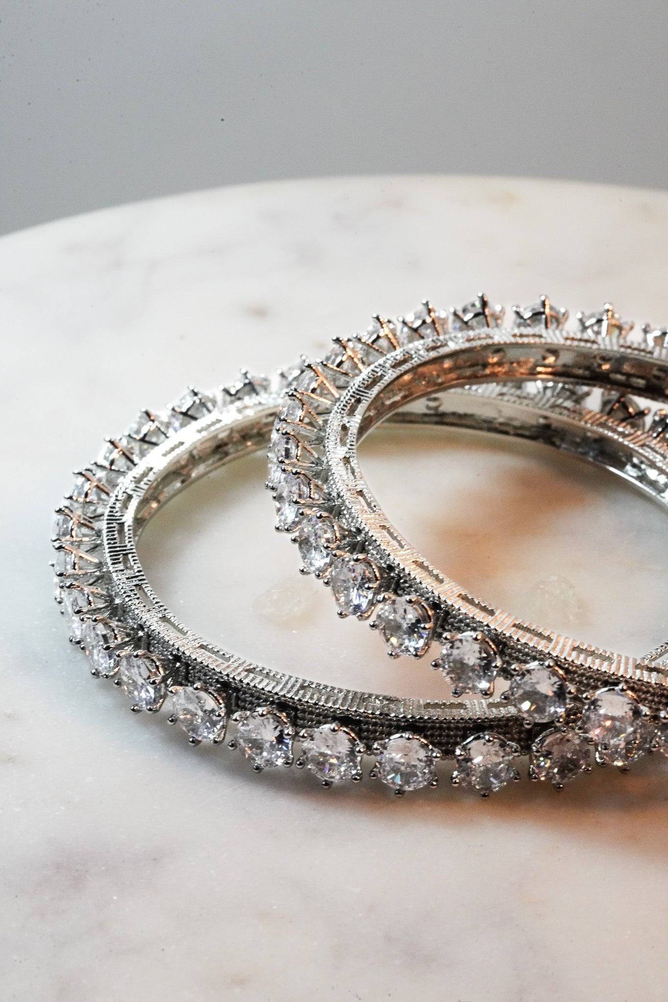 Asha - AD Bangles (Set of 2) Bangles from Inaury