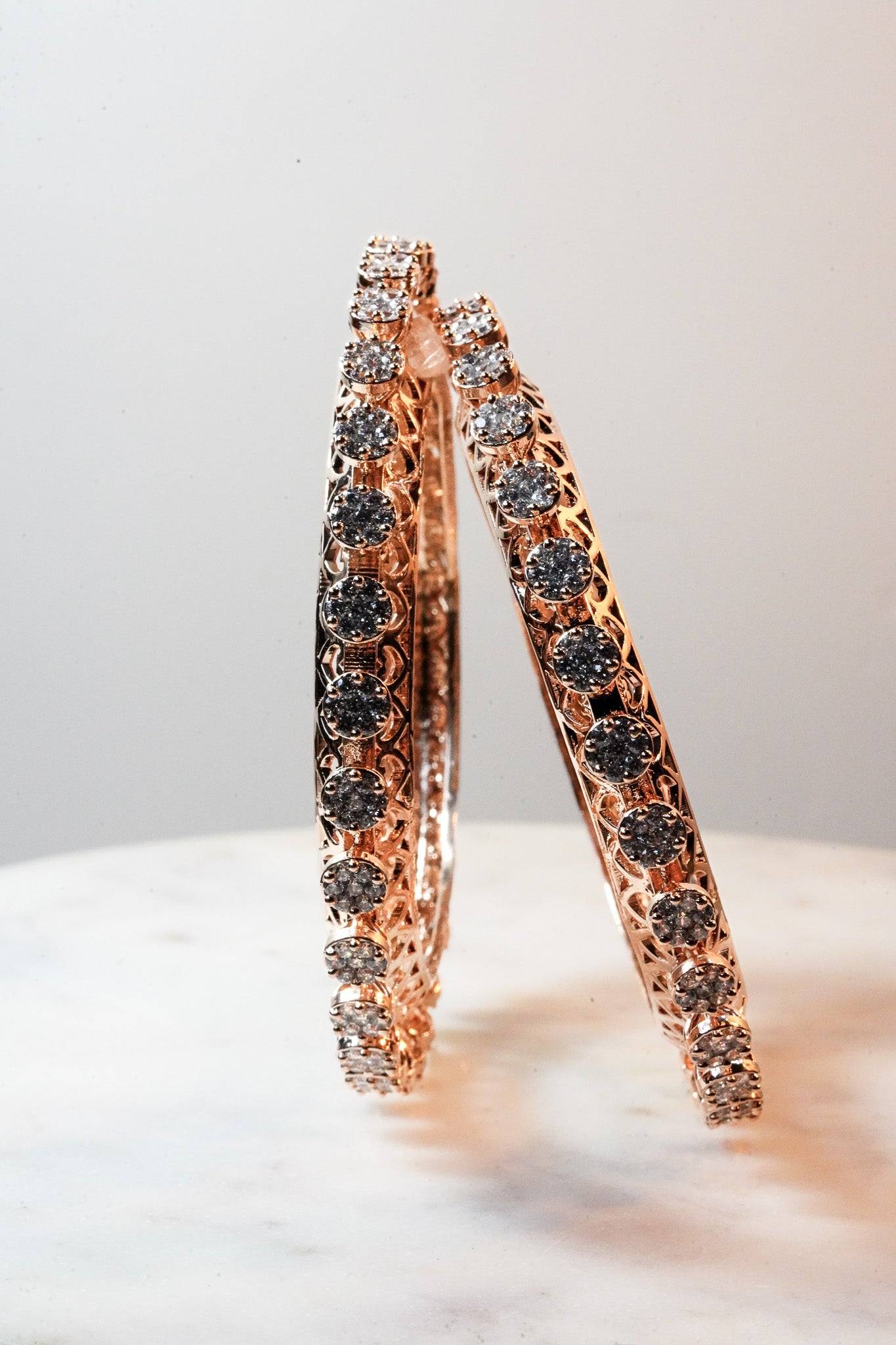 Asha - AD Bangles (Set of 2) Bangles from Inaury