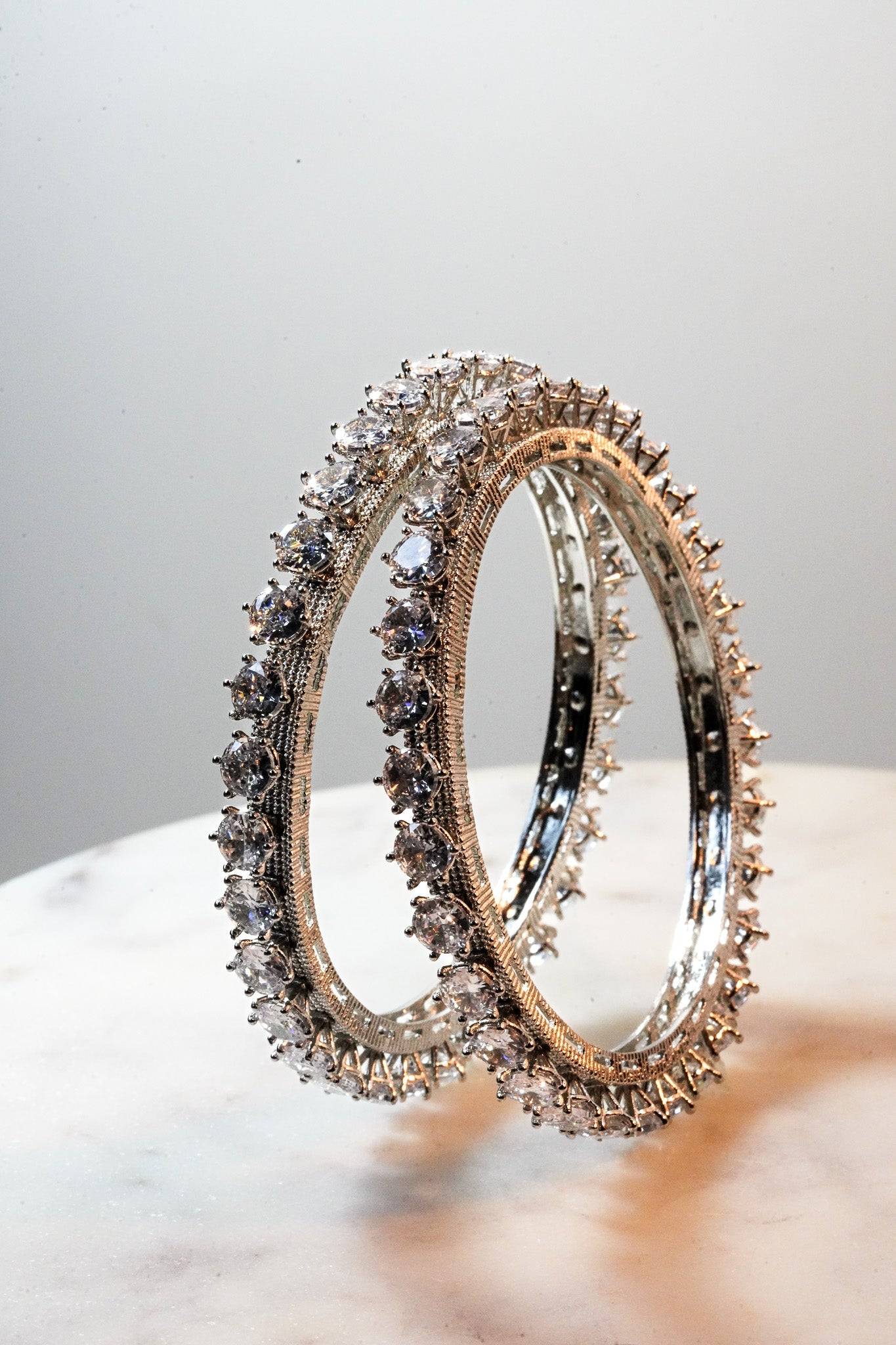 Asha - AD Bangles (Set of 2) Bangles from Inaury