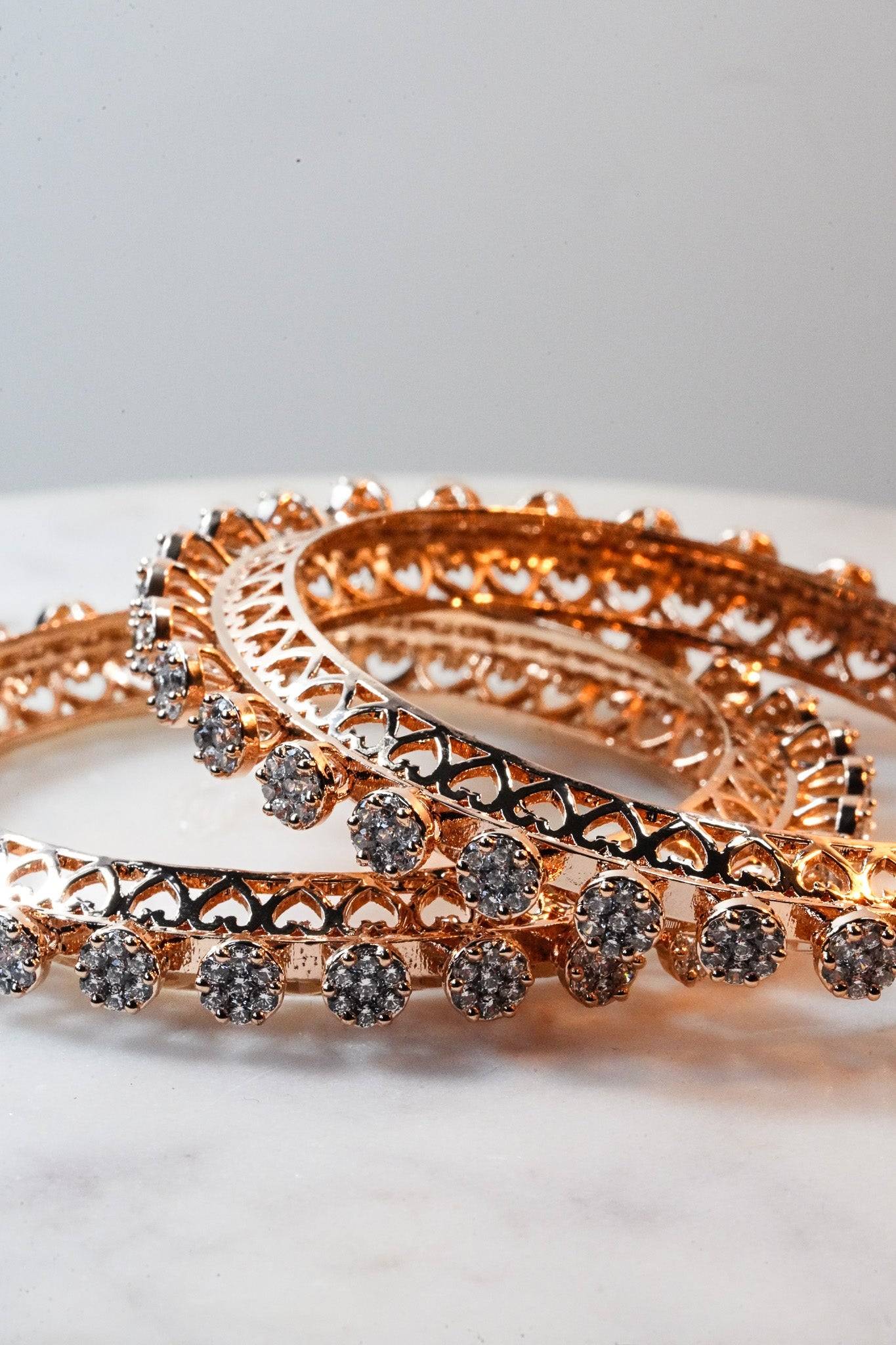 Asha - AD Bangles (Set of 2) Bangles from Inaury