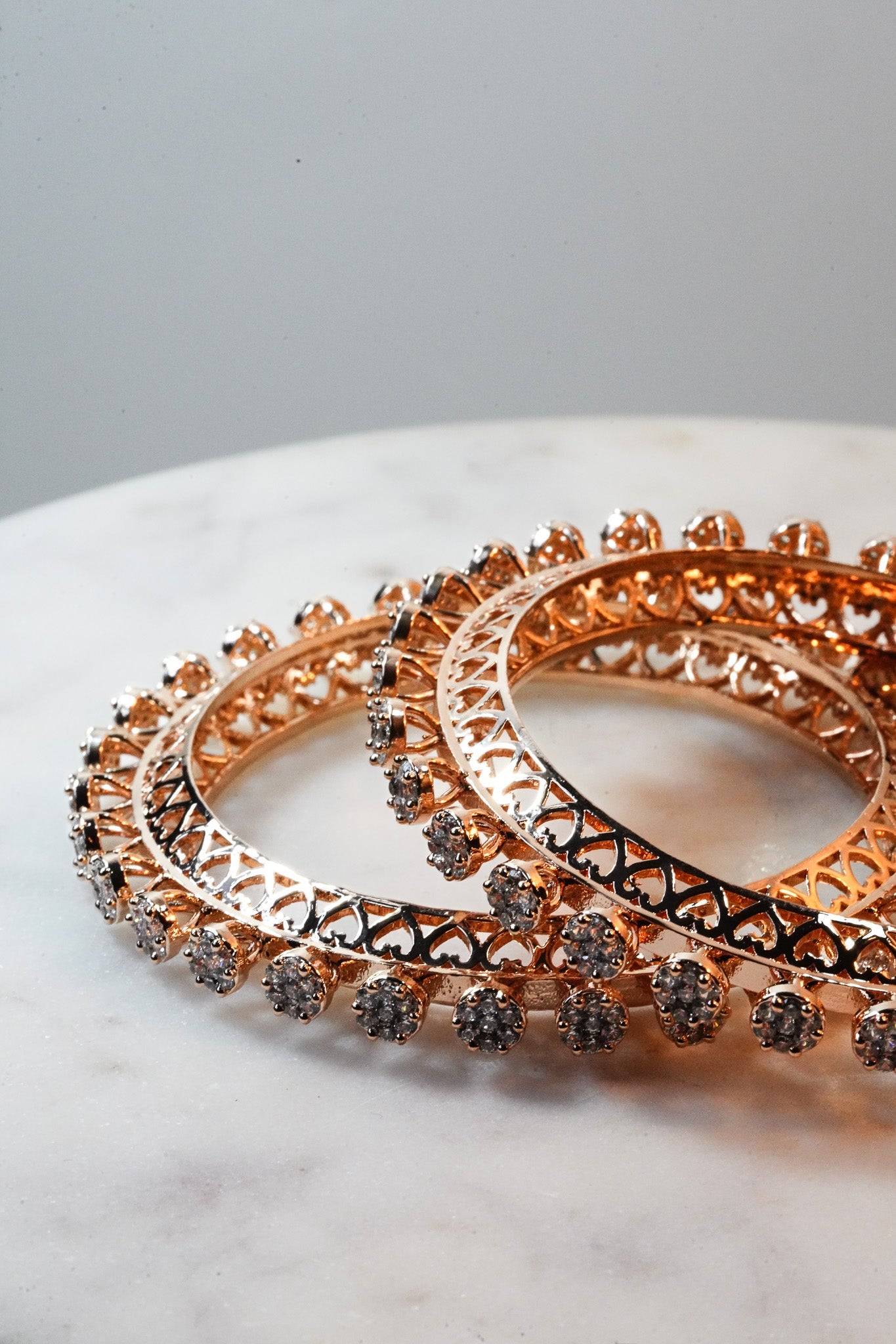 Asha - AD Bangles (Set of 2) Bangles from Inaury