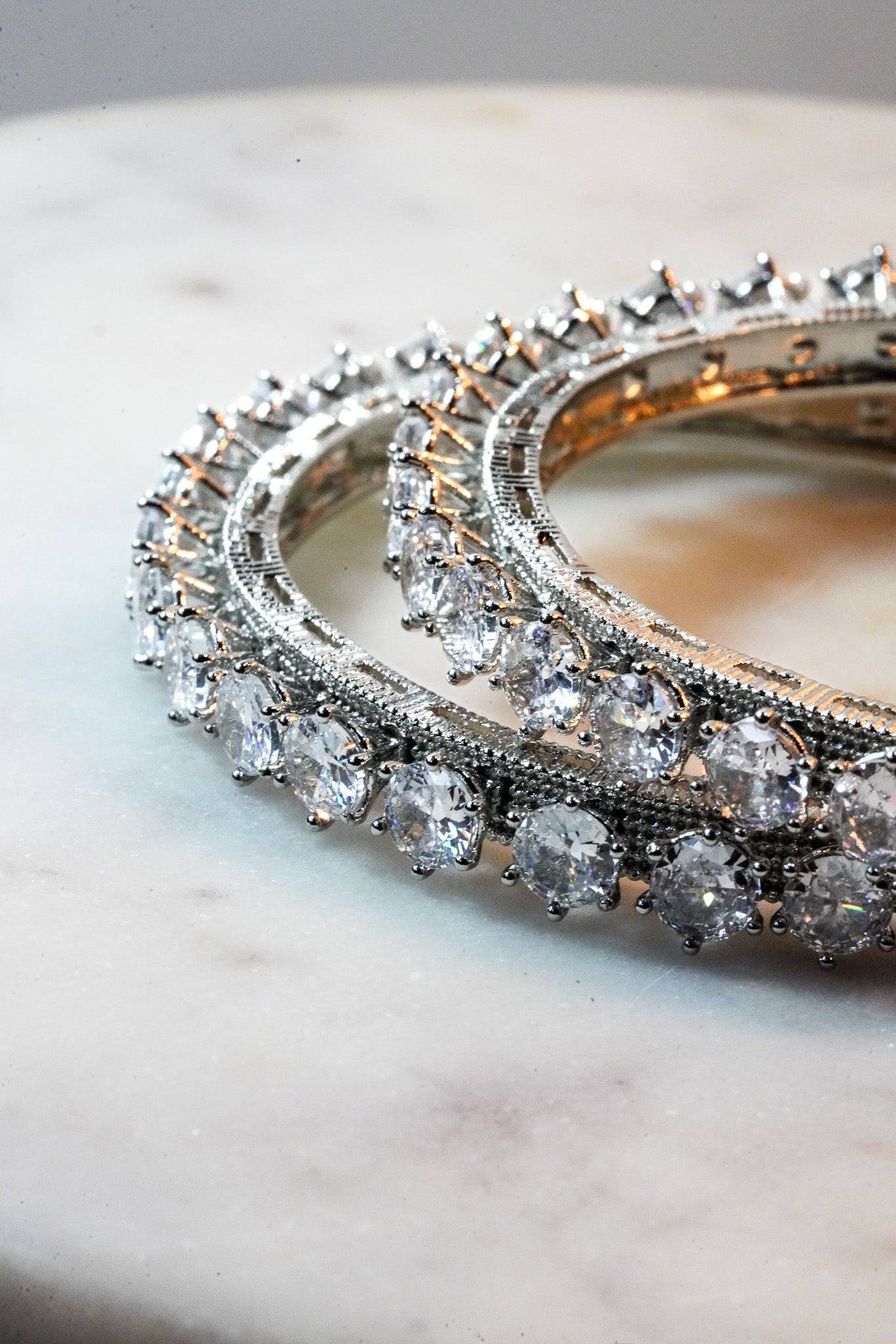 Asha - AD Bangles (Set of 2) Bangles from Inaury