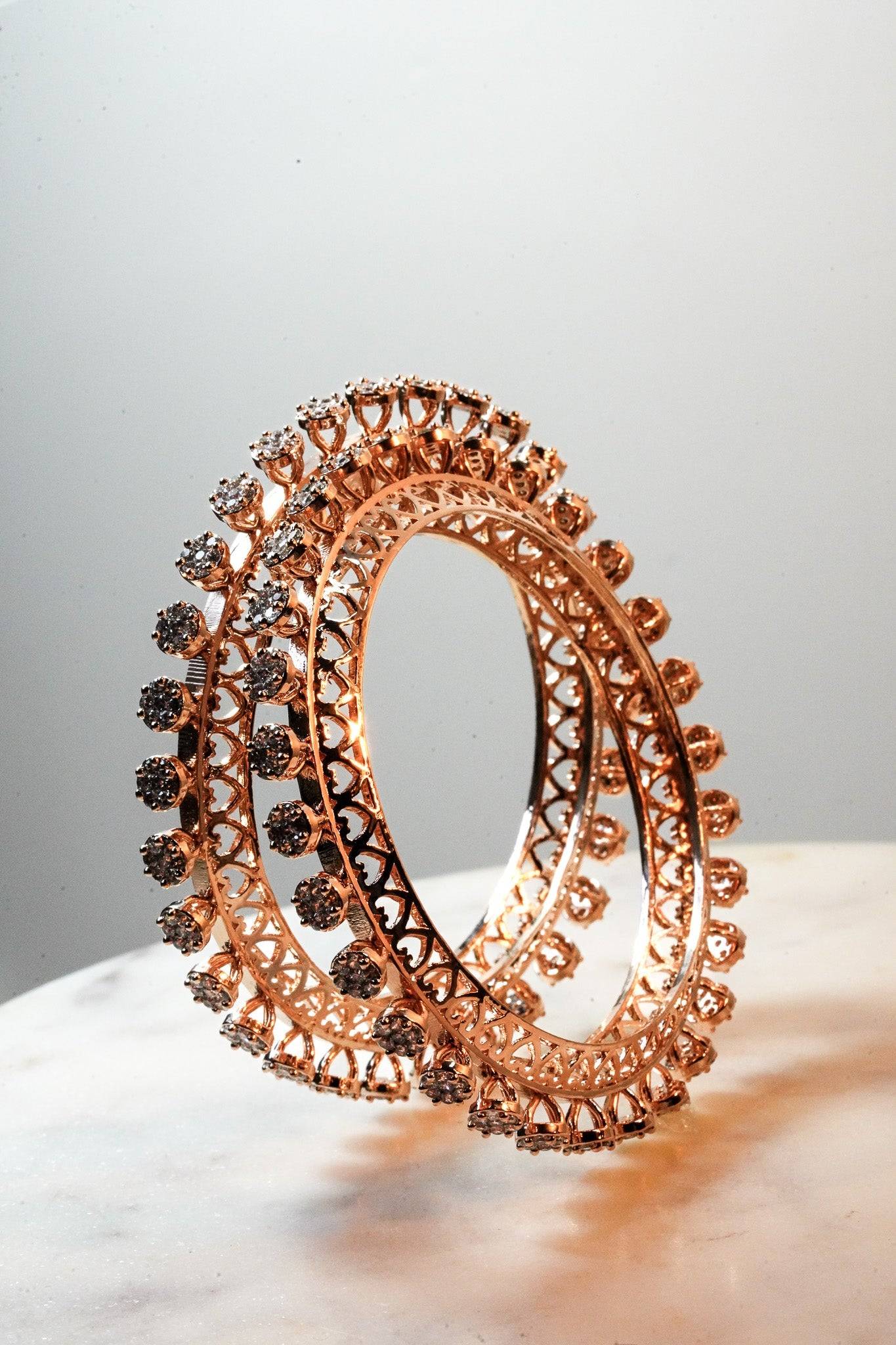 Asha - AD Bangles (Set of 2) Bangles from Inaury