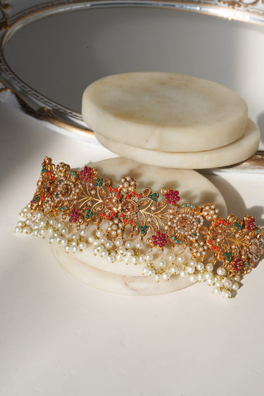 Chaya - Choker Necklace & Jhumka Earring Set Choker Necklace Set from Inaury