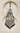 Esmeray Silver Maang Tikka with multiple black bead strands and heart-shaped pendant, ideal for festive and wedding wear.