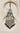 Esmeray Silver Maang Tikka with multiple black bead strands and heart-shaped pendant, ideal for festive and wedding wear.