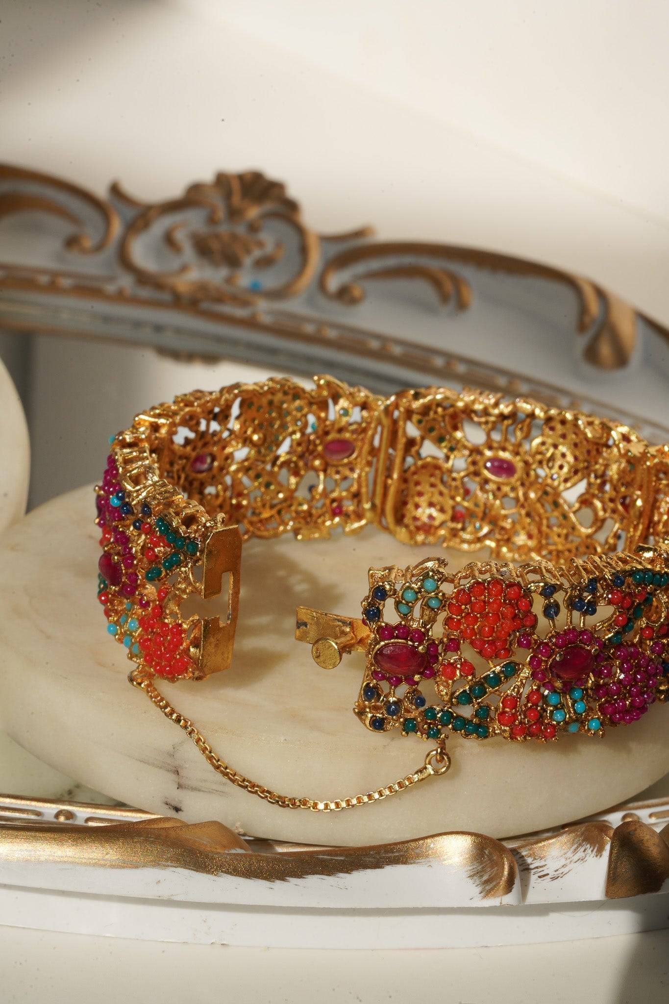 Fariha - Floral Bangles (Set of 2) Bangles from Inaury