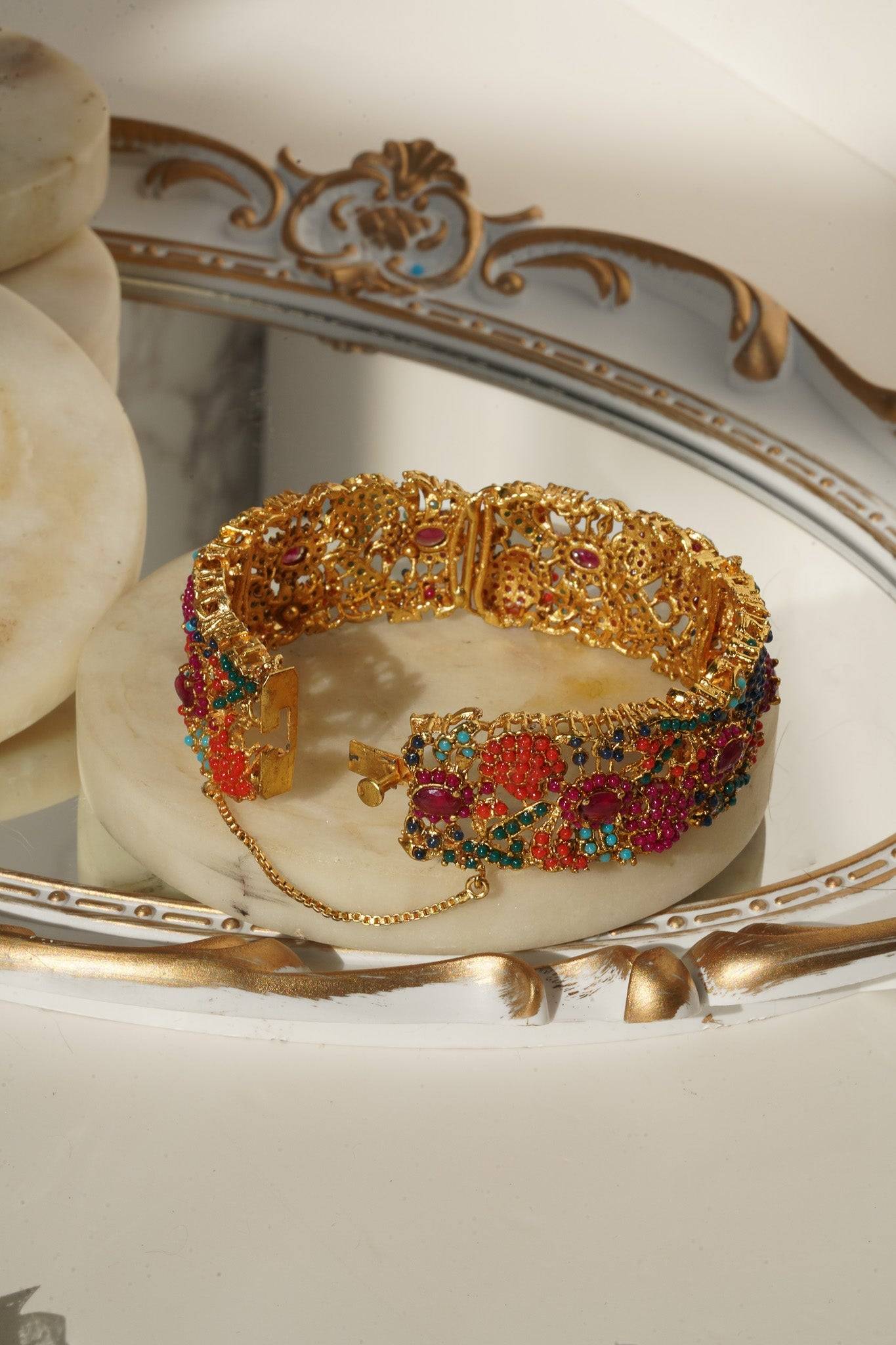 Fariha - Floral Bangles (Set of 2) Bangles from Inaury