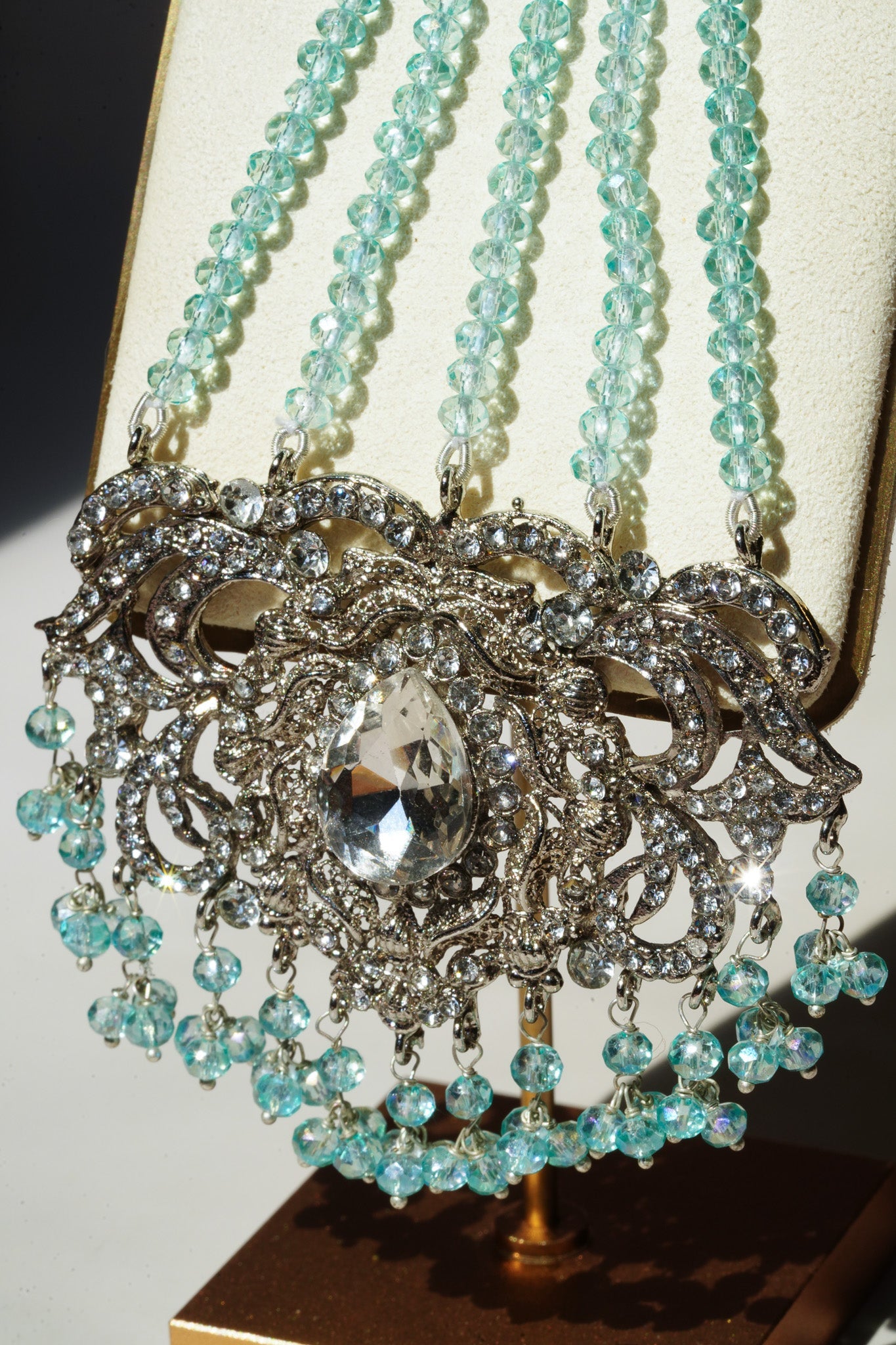 Ibna - Elongated Statement Earrings With Sahara & Tikka Earrings & Tikka Set from Inaury