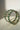 Ishani Rhodium Plated & Green AD Bangle Bracelet - Rhodium plated with cushion-cut green and white AD stones, set of two elegant bangle bracelets.