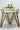 Emerald green double layer gold diamanté necklace set for Indian weddings by Inaury