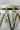 Mint green double layer gold diamanté necklace set for Indian weddings by Inaury