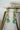 Mint green double layer gold diamanté necklace set for Indian weddings by Inaury