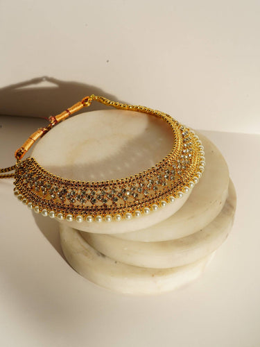 Placeholder for Urooj Necklace Set product image. Stay tuned for handcrafted Pakistani jewelry with zircon and pearl details.